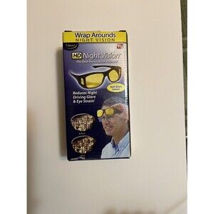 HD Night Vision Reduces Night Driving Anti-Glare Wrap Arounds